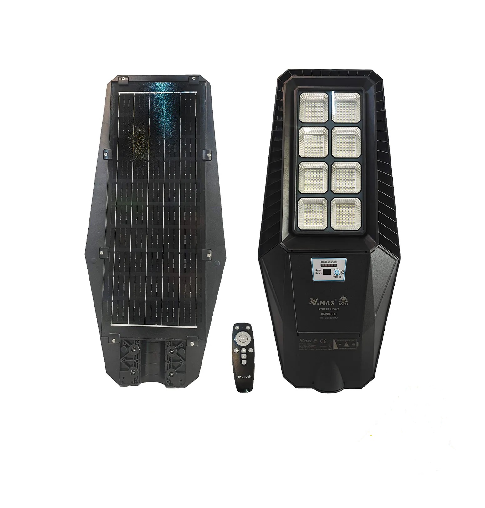 چراغ خورشیدی خیابانی 300 واتی مدل Vmax- IR_V84300